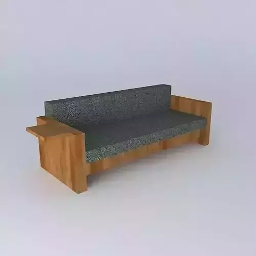 sofa wooden with cushion