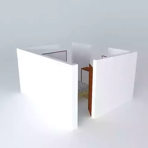 cheap room with bed in it