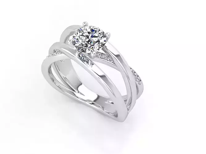 sy027 diamond engagement ring set gold