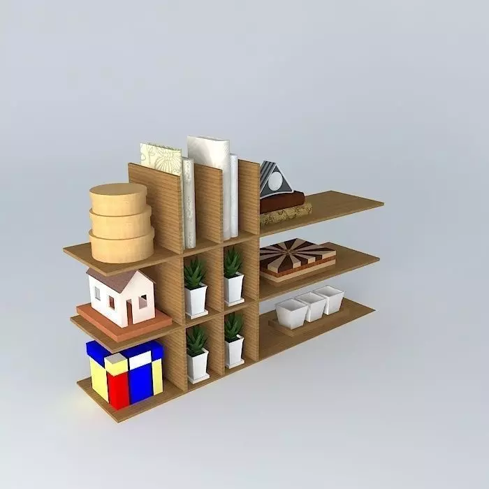 decorative shelf decorative shelf Free 3D model
