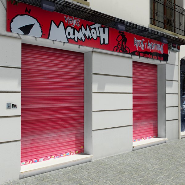 Building apartment in barcelona Low-poly 3D model_4