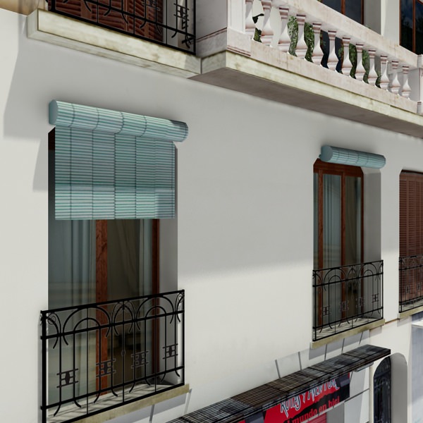 Building apartment in barcelona Low-poly 3D model_5