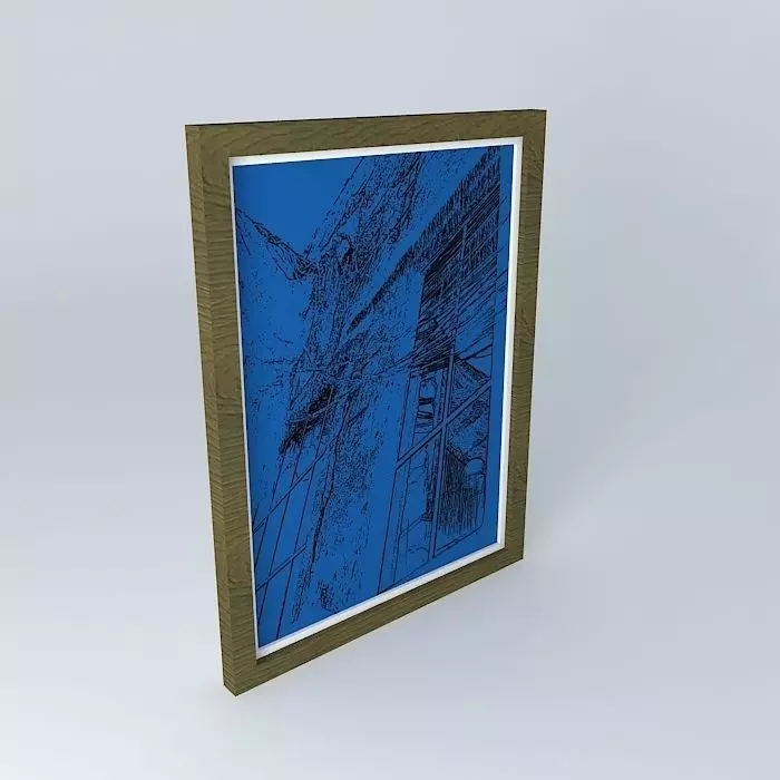 arte quadro painting art Free 3D model_0