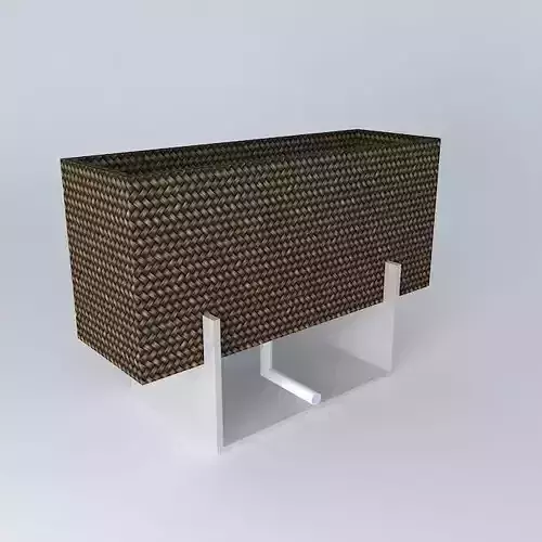 glass and wicker lamp, glass lamp and straw