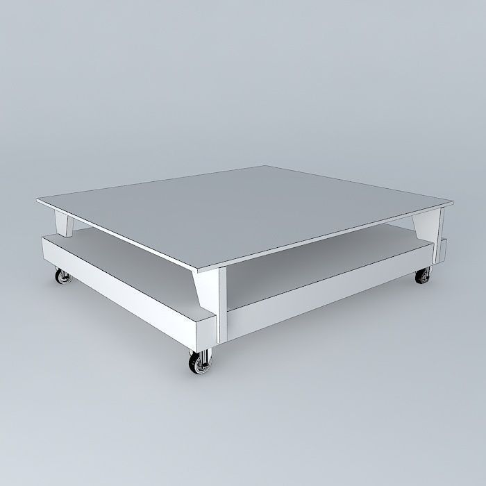 mesa centro coffee table Free 3D model_3