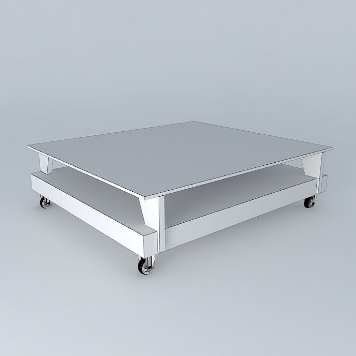 mesa centro coffee table Free 3D model_4
