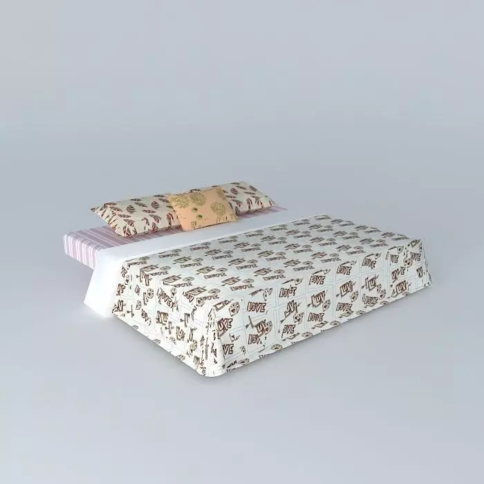 bed linen, bed covers Free 3D model