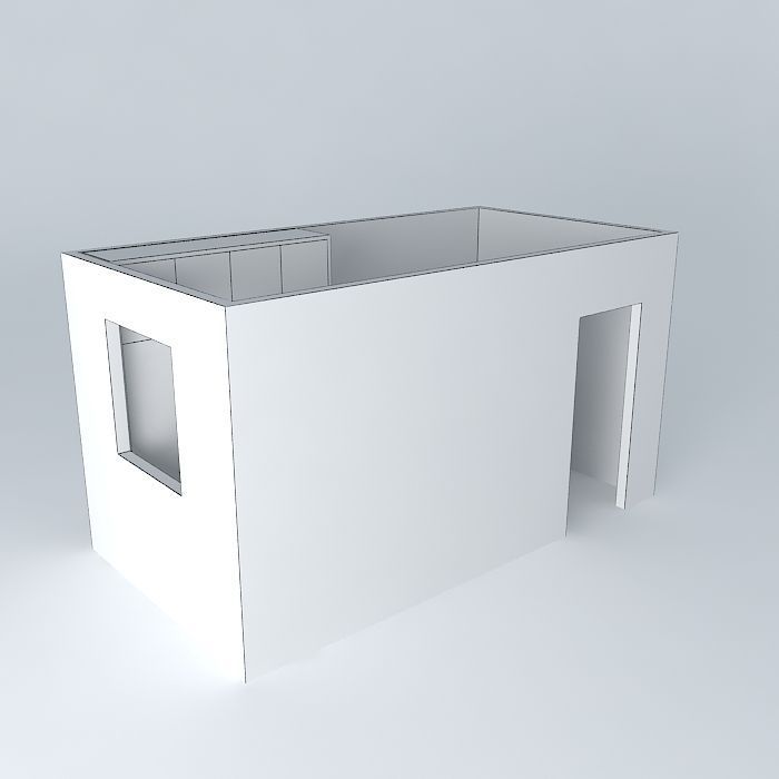 augustoorkut box with window Free 3D model_4