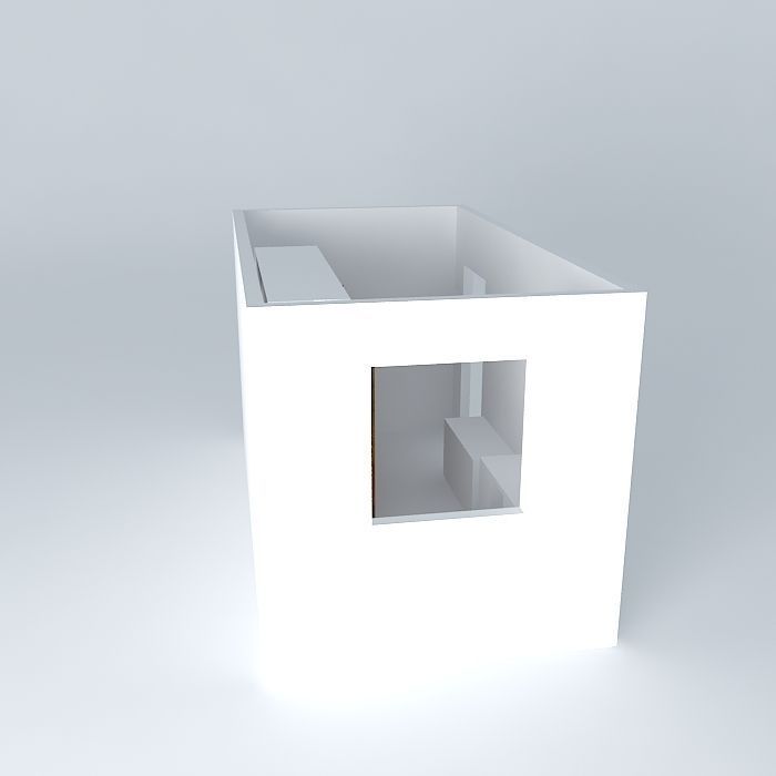augustoorkut box with window Free 3D model_2