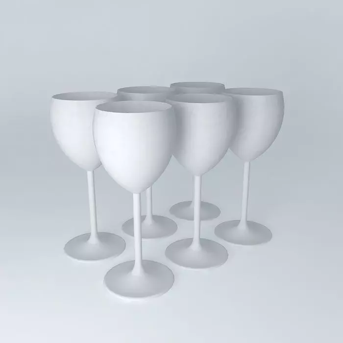 cups wine glass Free 3D model