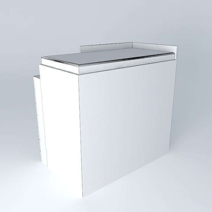 bunk bed with drawers and closet bunk bed with drawers and cl... Free 3D model_3