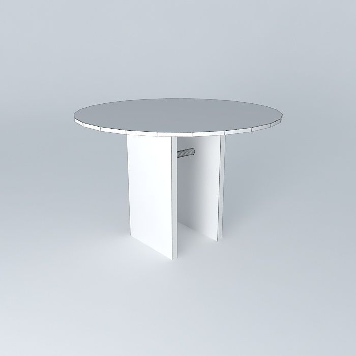 glass dining table glass dinner table Free 3D model_3