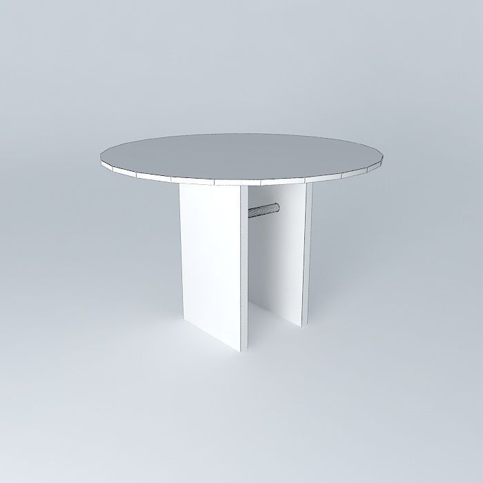 glass dining table glass dinner table Free 3D model_4