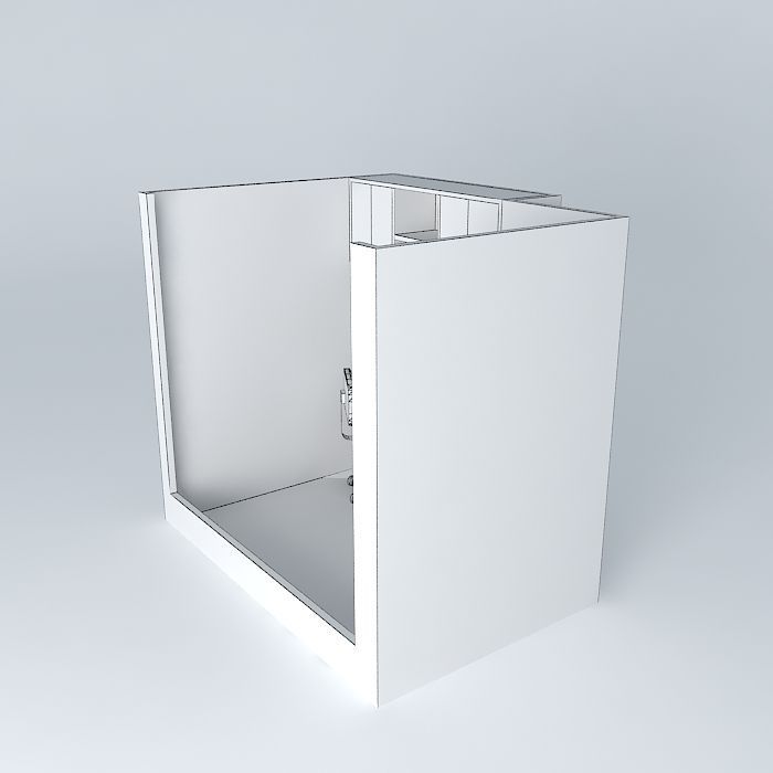 dineaorkut room with desk and chair Free 3D model_4