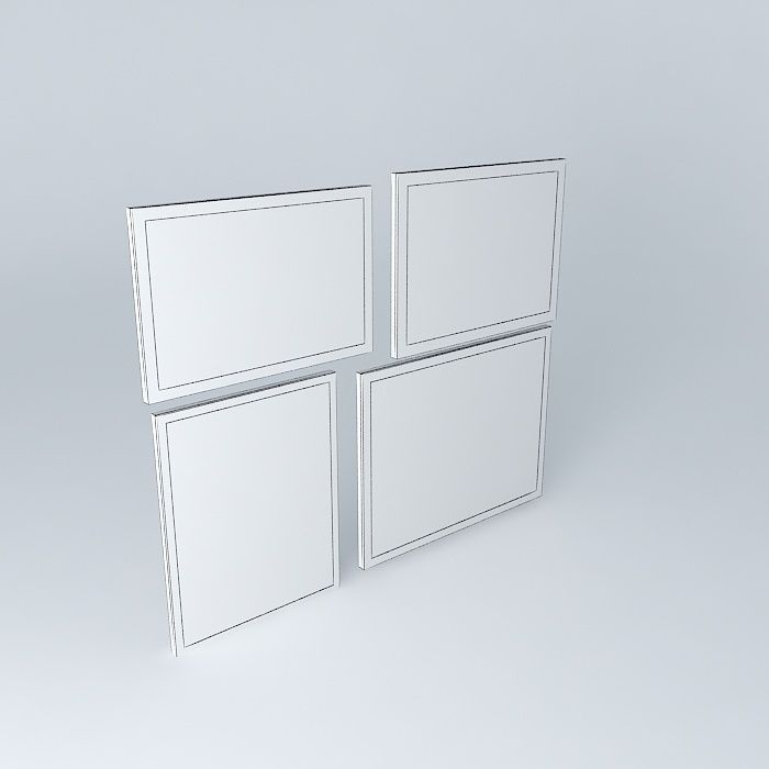 quadros pictures paintings wall art Free 3D model_4