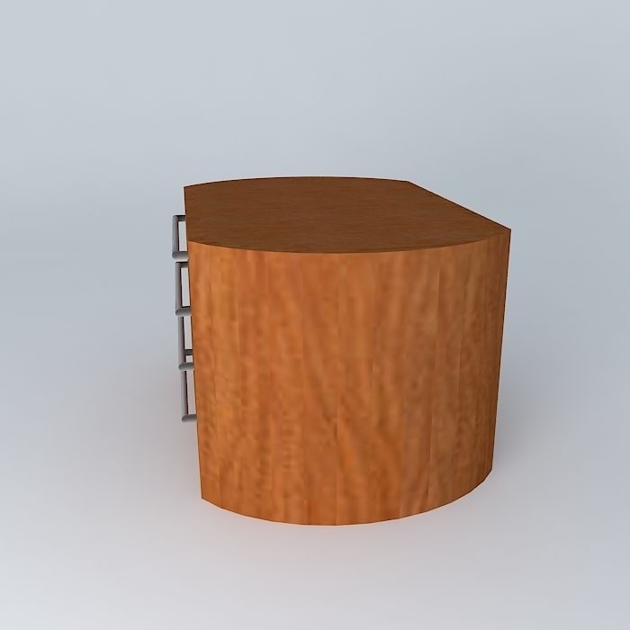 bed side table criado mudo Free 3D model_2