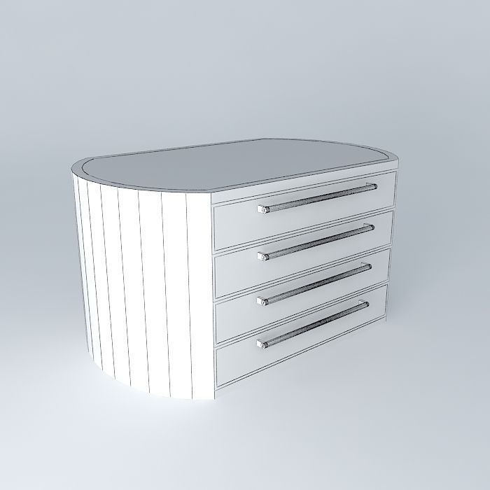 bed side table criado mudo Free 3D model_3