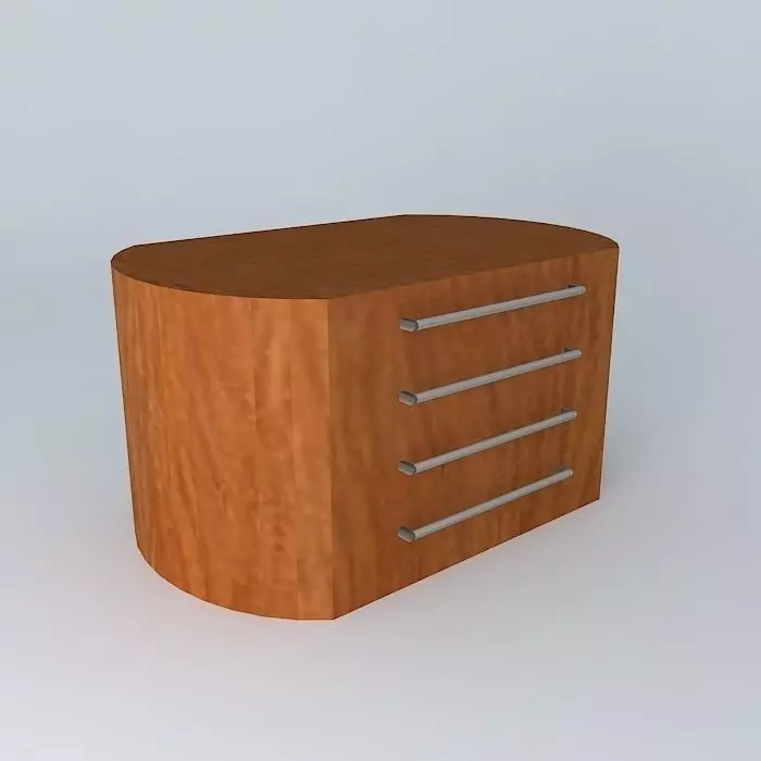 bed side table criado mudo Free 3D model_0