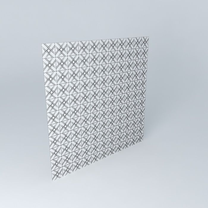 tile tile geometric pattern Free 3D model_3