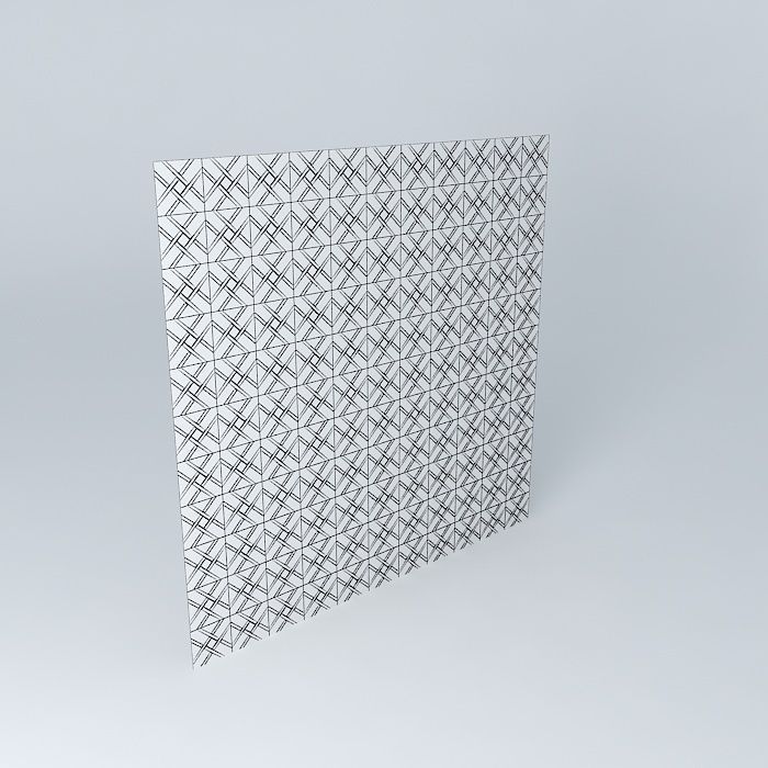 tile tile geometric pattern Free 3D model_4