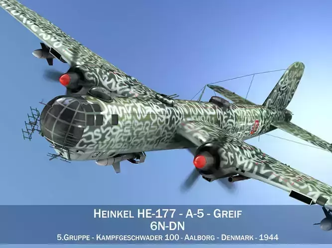 Heinkel He-177 A-5 - Greif - 6NDN 3D model