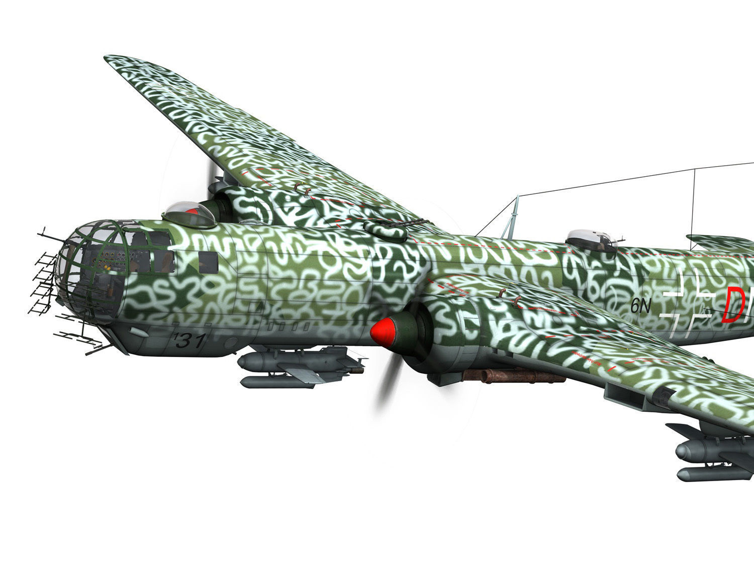 Heinkel He-177 A-5 - Greif - 6NDN 3D model | CGTrader