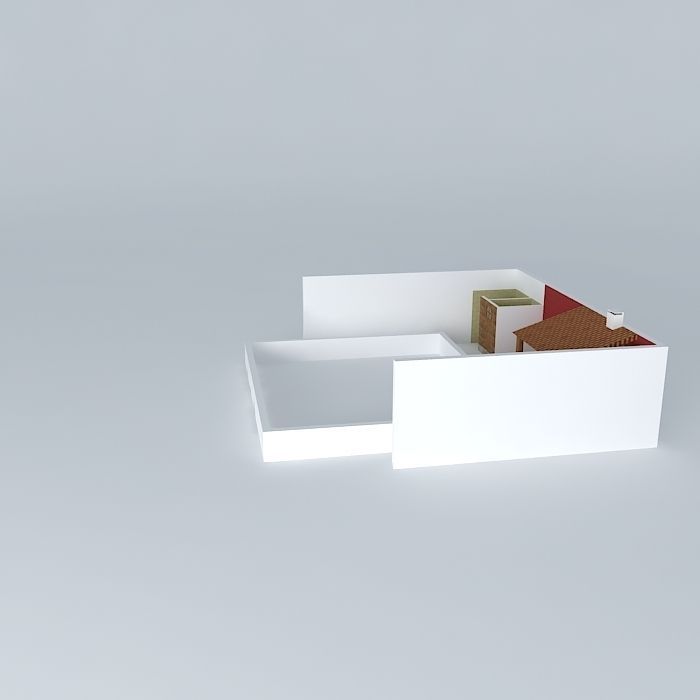 chrisorkut house with roof Free 3D model_2