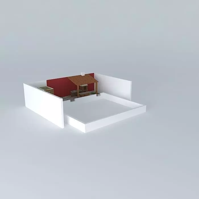 chrisorkut house with roof Free 3D model_0