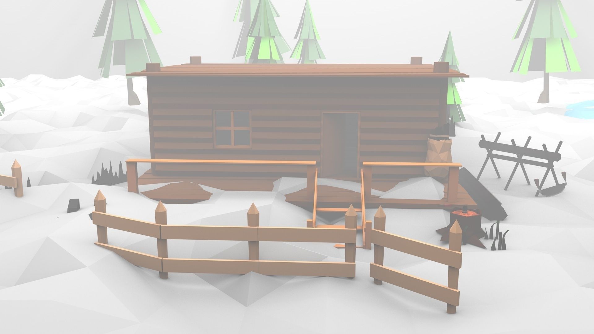 3D model Low Poly Forest Pack VR / AR / low-poly | CGTrader