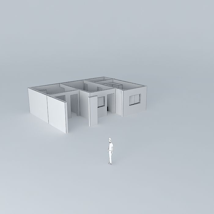 driorkut house with person Free 3D model_3