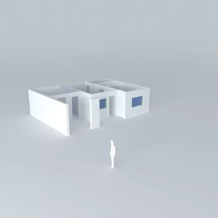 driorkut house with person Free 3D model_0