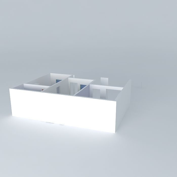 driorkut house with person Free 3D model_1