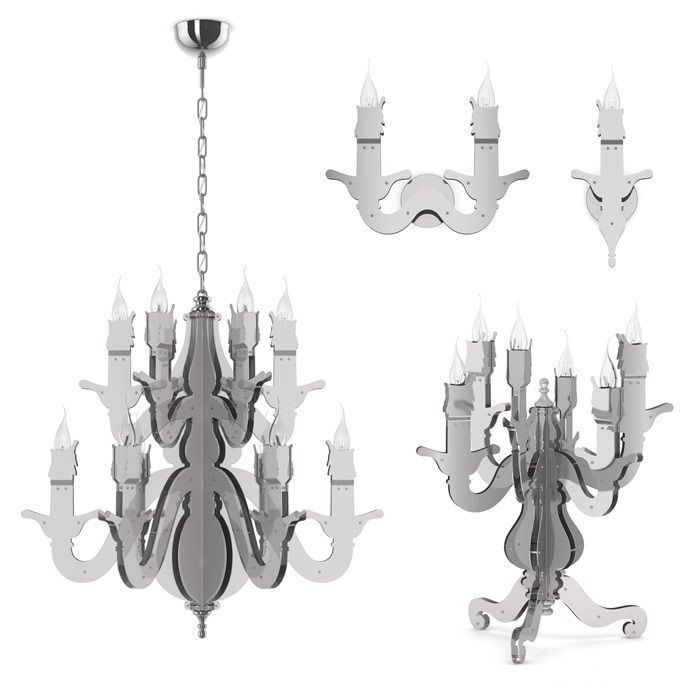 Collection Of lights and Table Lamp 24 model 3D model_10