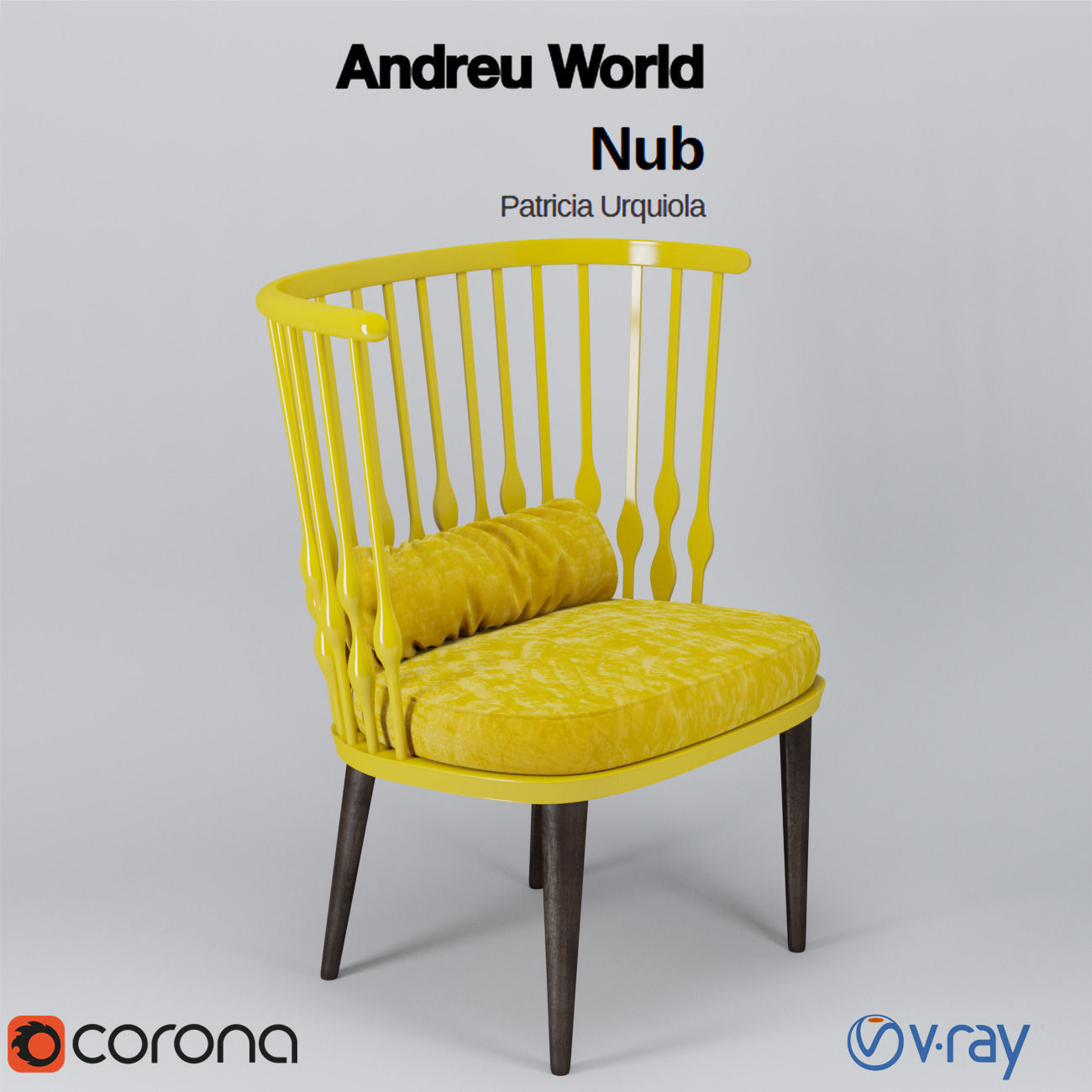 Andreu World Nub by Patricia Urquiola 3D model_2