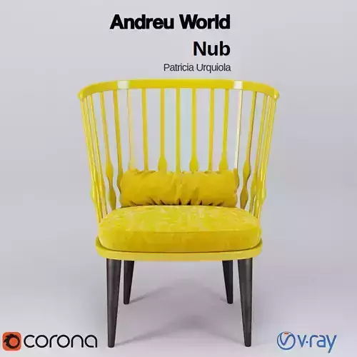 Andreu World Nub by Patricia Urquiola 3D model