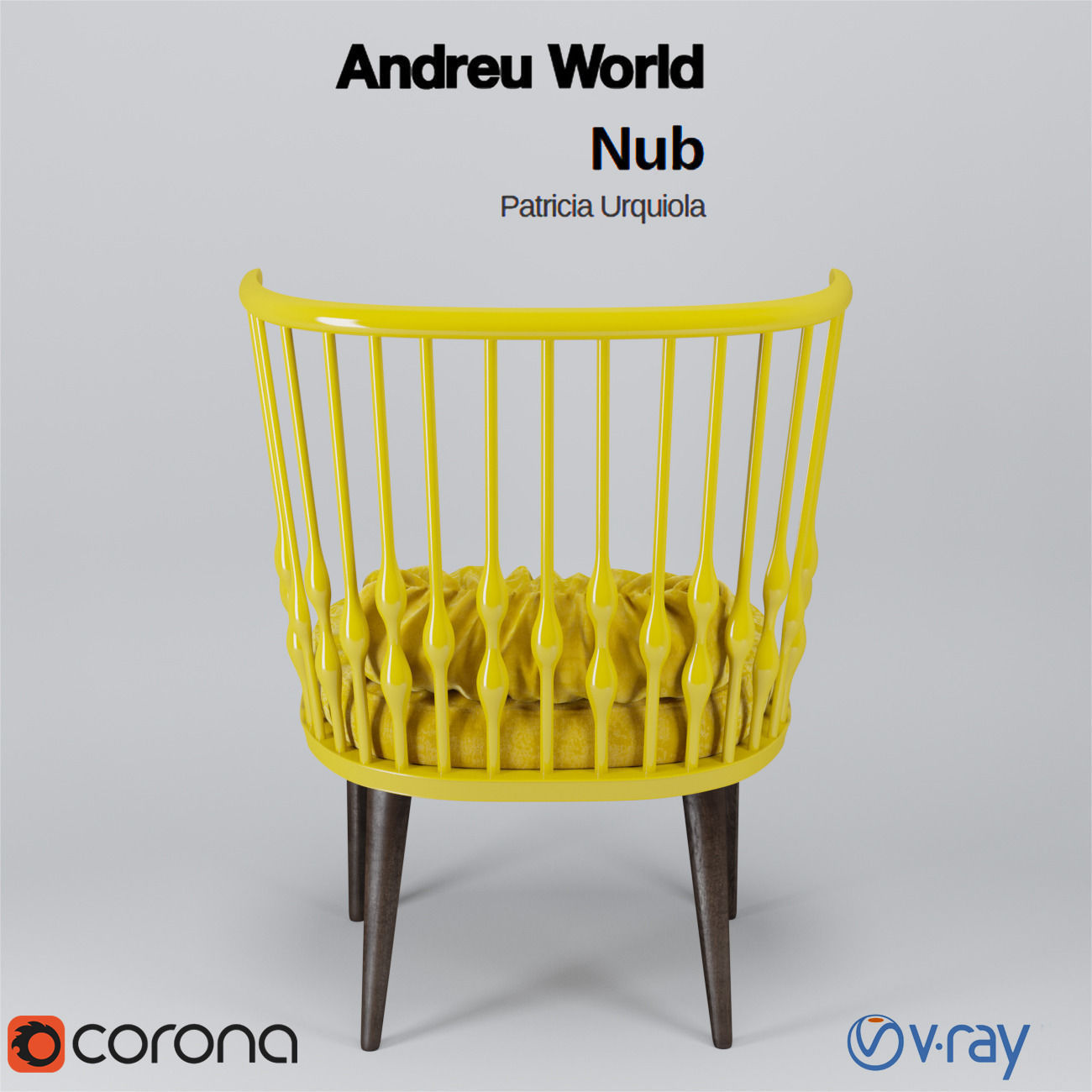 Andreu World Nub by Patricia Urquiola 3D model_1