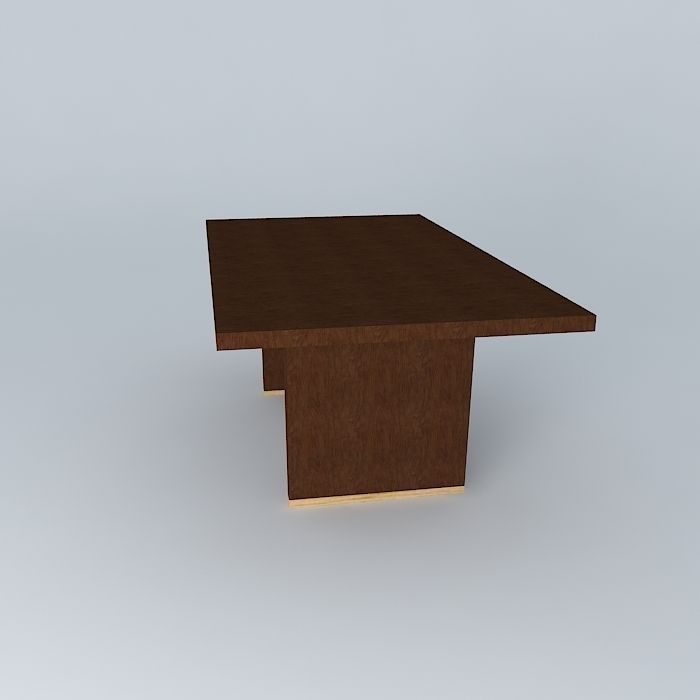 dinner table dinner table Free 3D model_2