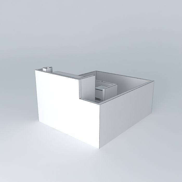 luorkut apartment with kitchen and living room Free 3D model_4