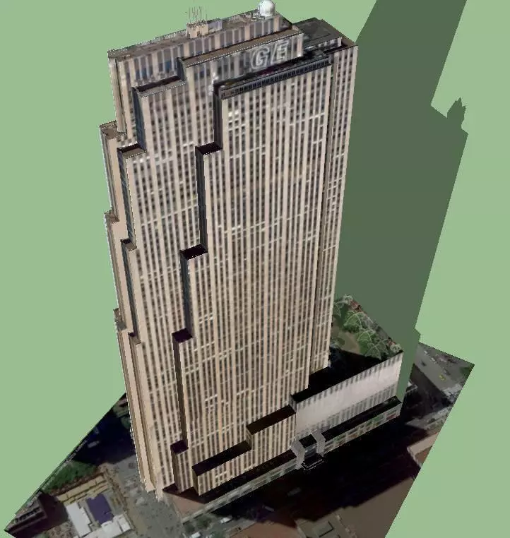 30 Rockefeller Plaza GE Building 3D model_0