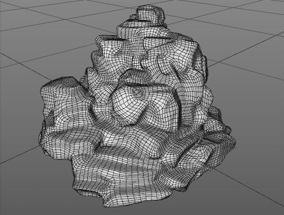 mountain rock formation Low-poly 3D model_20