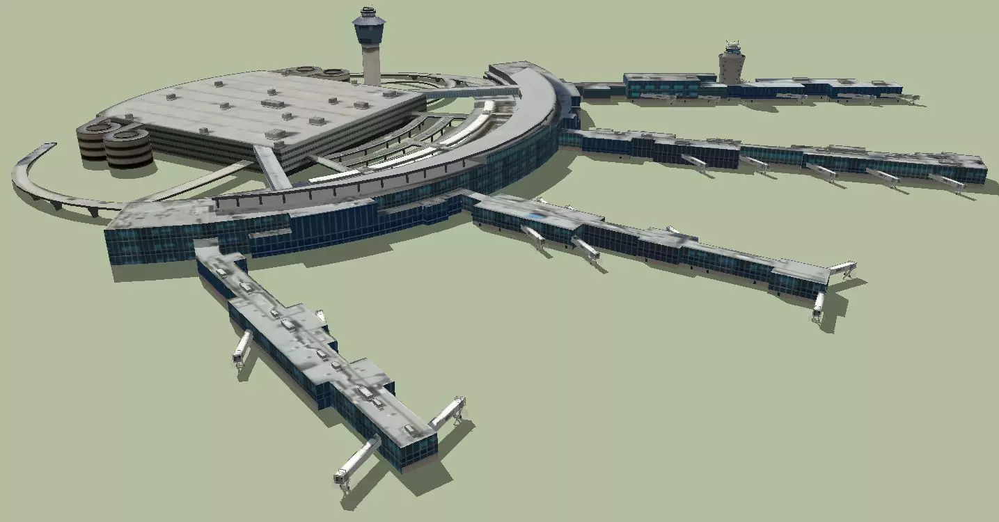LaGuardia International Airport 3D model_0