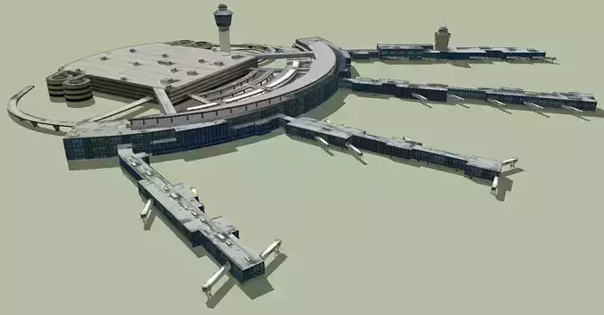 LaGuardia International Airport 3D model
