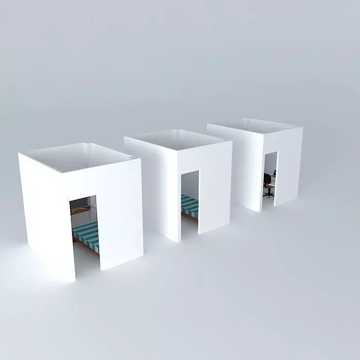 edsonquarto three cubes Free 3D model