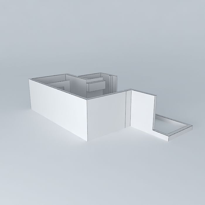 andreiaorkut apartment with kitchen and living room Free 3D model_4