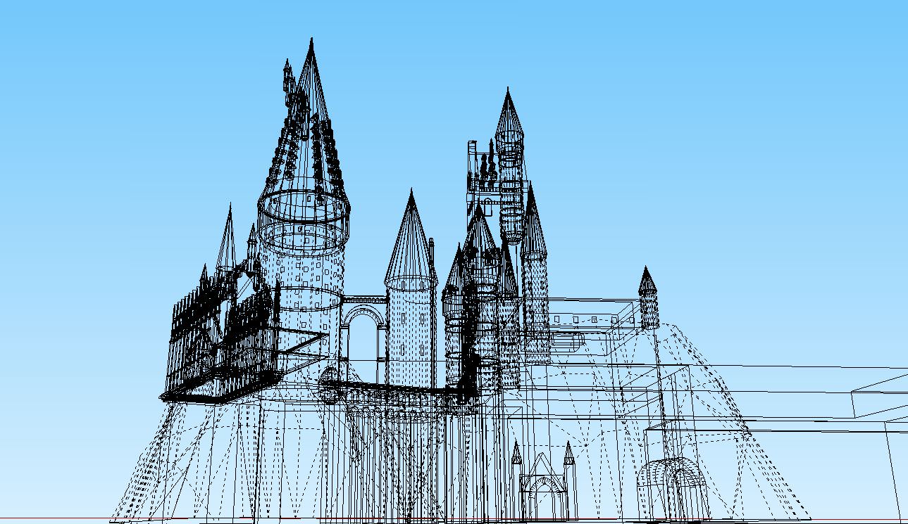Hogwarts Castle - Harry Potter 3D model_5