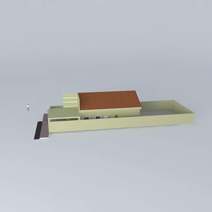 euorkut house with roof Free 3D model_2