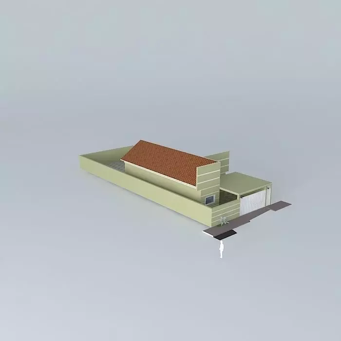 euorkut house with roof Free 3D model_0