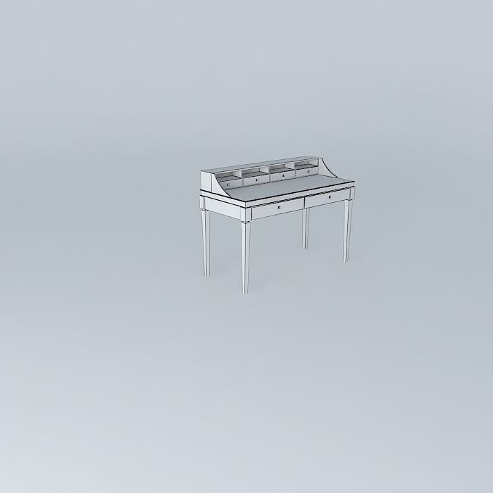 desk desk piano Free 3D model_3