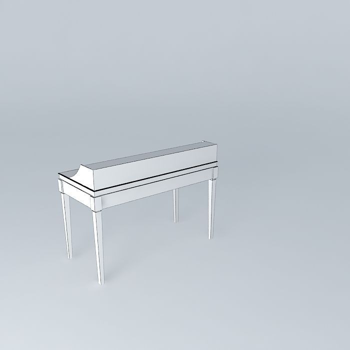 desk desk piano Free 3D model_4