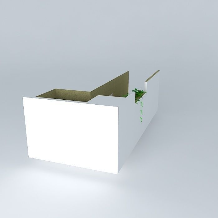 josiorkut box with plant in it Free 3D model_1